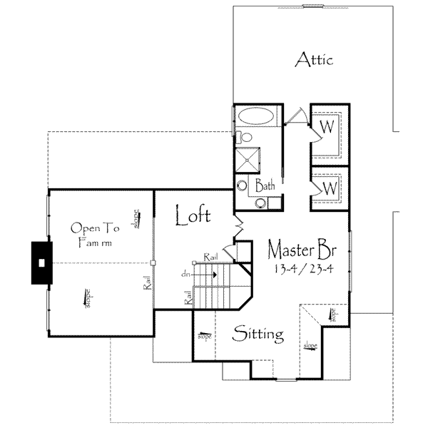 upper floor house blueprint