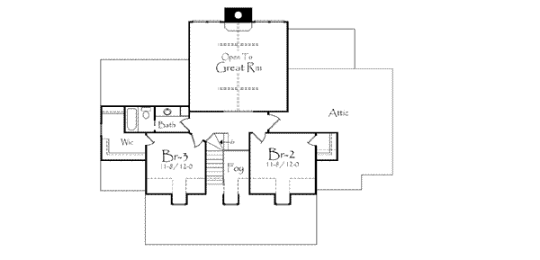 upper floor house blueprint