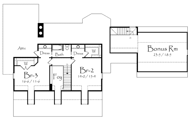 upper floor house blueprint