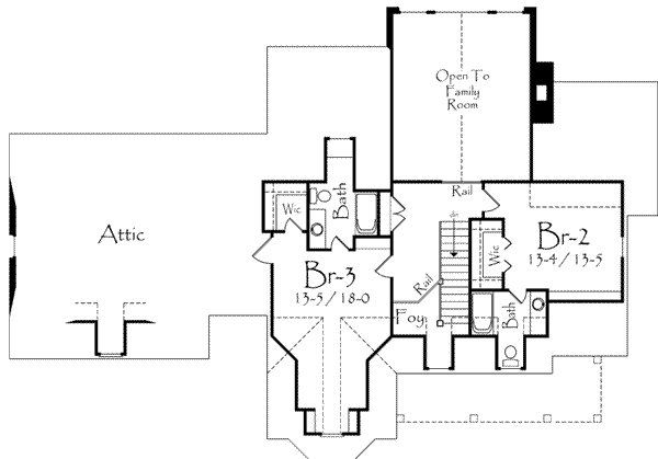 upper floor house blueprint