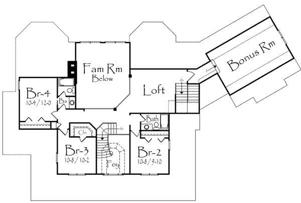 upper floor house blueprint