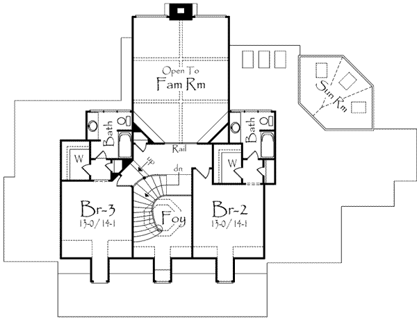 upper floor house blueprint