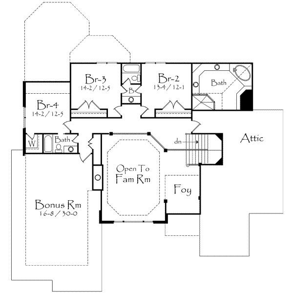 upper floor house blueprint