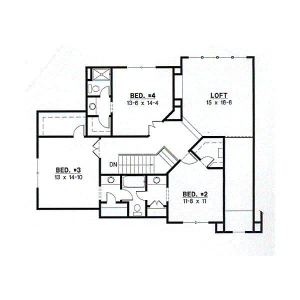 upper floor house blueprint