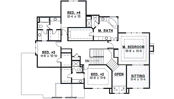 upper floor house blueprint
