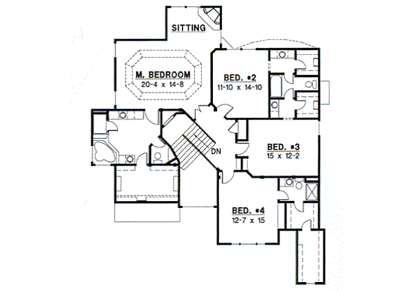 upper floor house blueprint