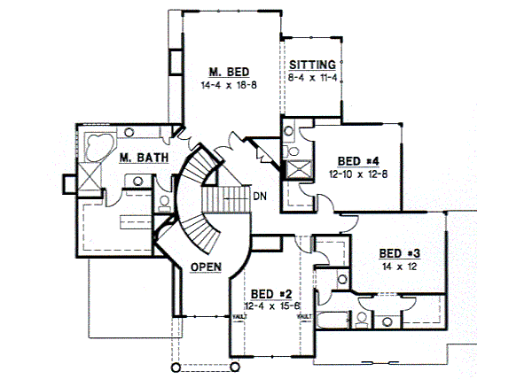 upper floor house blueprint