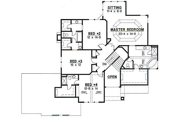 upper floor house blueprint