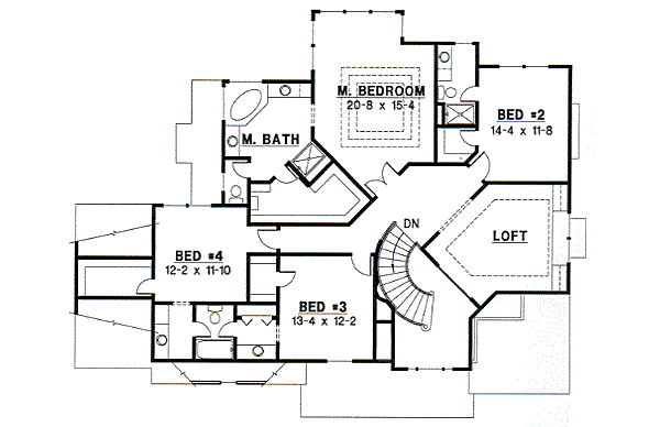 upper floor house blueprint