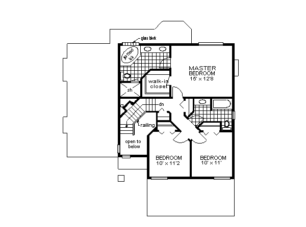 upper floor house blueprint