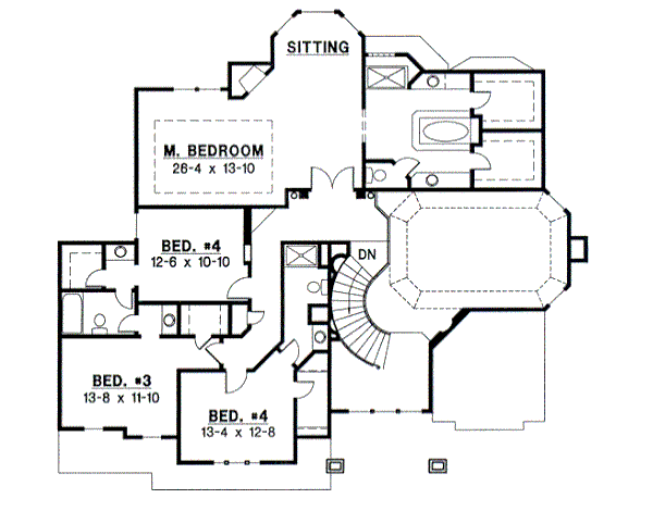 upper floor house blueprint