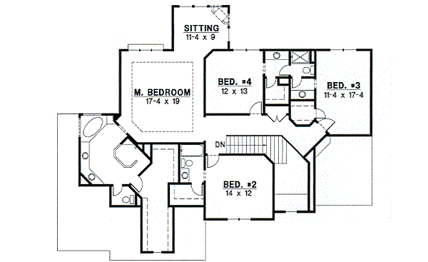 upper floor house blueprint