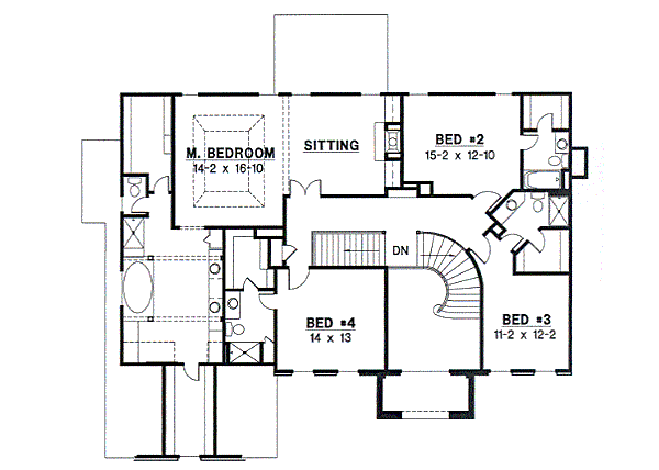 upper floor house blueprint