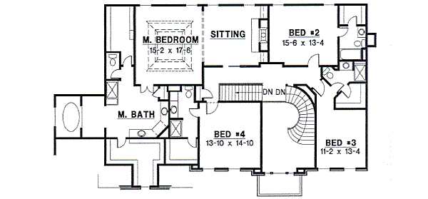 upper floor house blueprint
