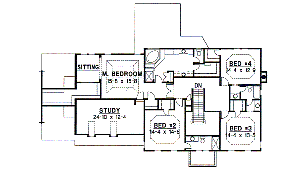upper floor house blueprint