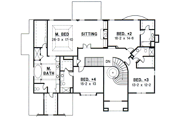 upper floor house blueprint