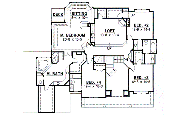 upper floor house blueprint