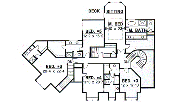 upper floor house blueprint