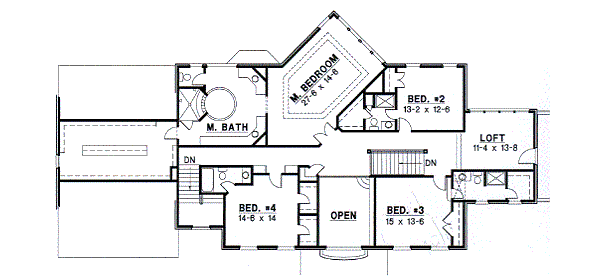 upper floor house blueprint