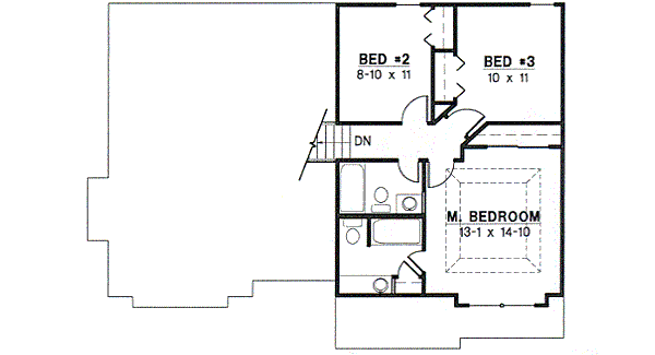 upper floor house blueprint
