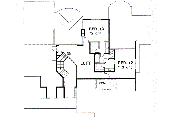 upper floor house blueprint