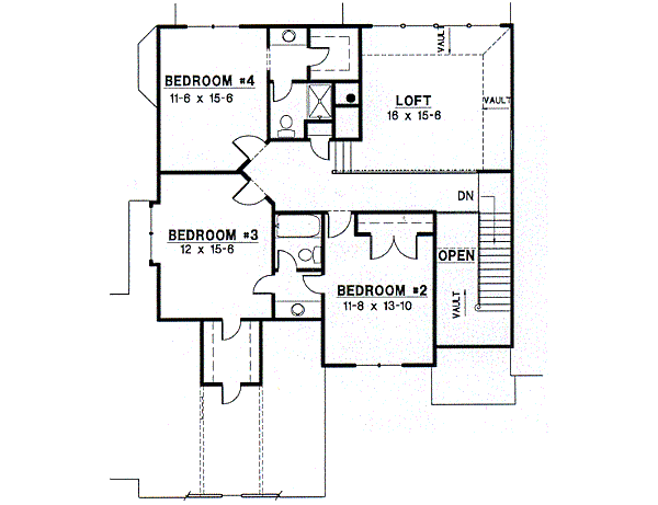 upper floor house blueprint