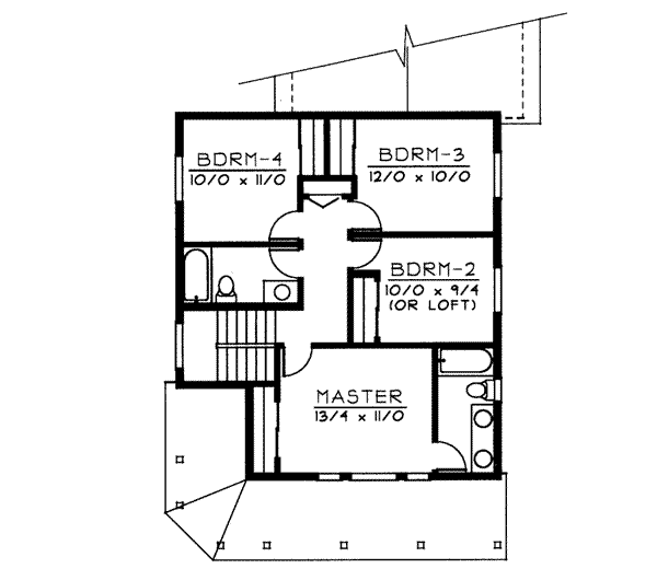upper floor house blueprint