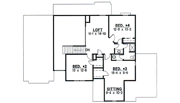 upper floor house blueprint