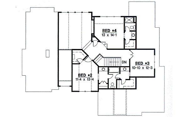 upper floor house blueprint