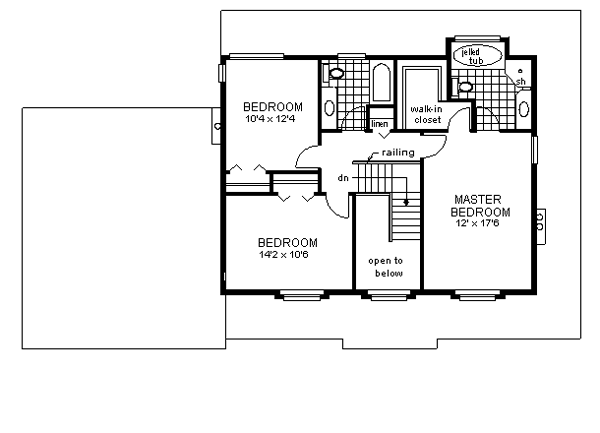 upper floor house blueprint
