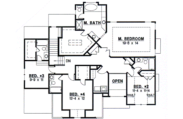 upper floor house blueprint