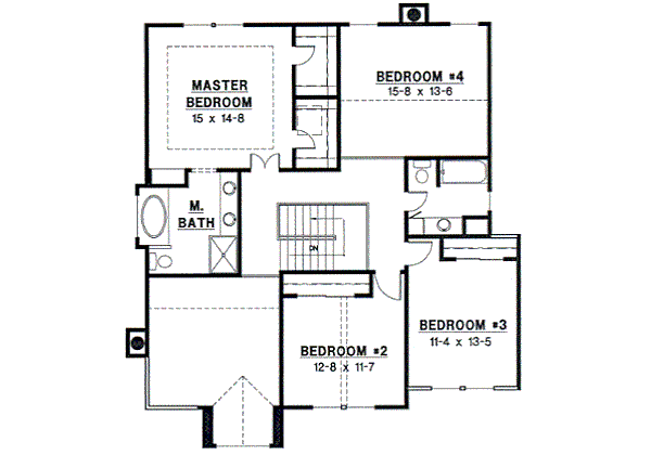 upper floor house blueprint