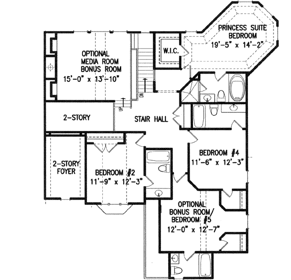 upper floor house blueprint