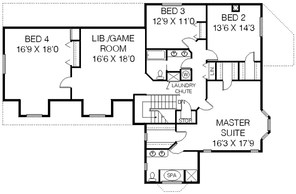 upper floor house blueprint