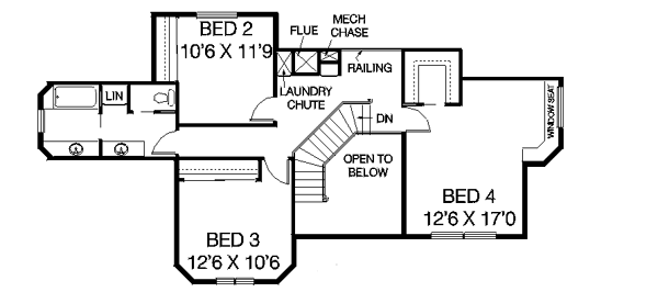 upper floor house blueprint