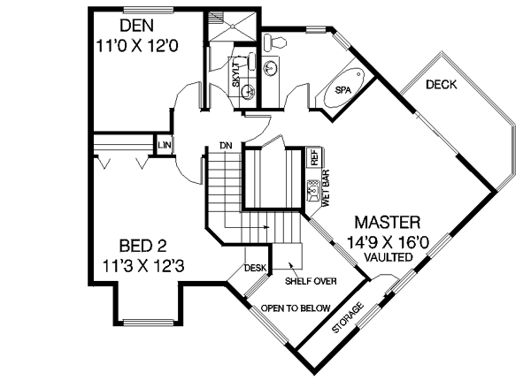 upper floor house blueprint