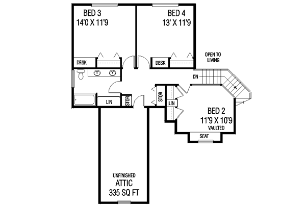 upper floor house blueprint