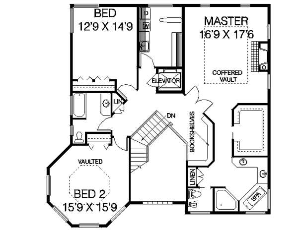 upper floor house blueprint