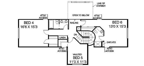 upper floor house blueprint