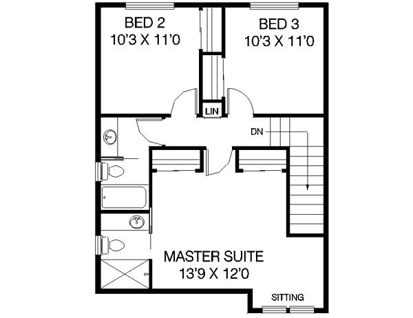 upper floor house blueprint