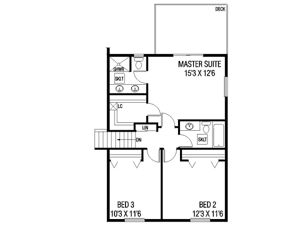 upper floor house blueprint