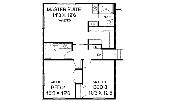 upper floor house blueprint