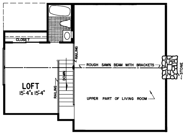 upper floor house blueprint