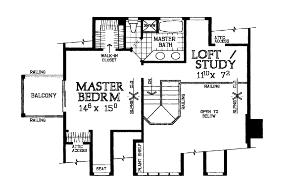 upper floor house blueprint