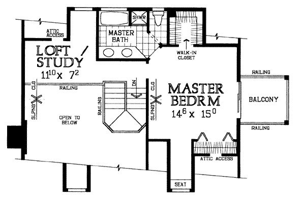 upper floor house blueprint