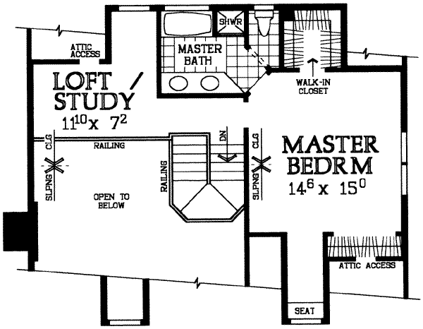 upper floor house blueprint