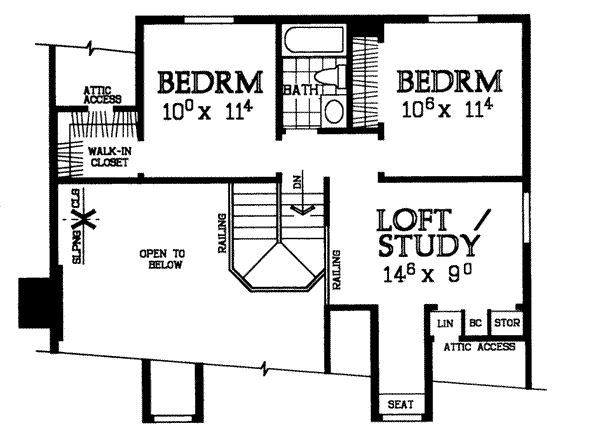 upper floor house blueprint