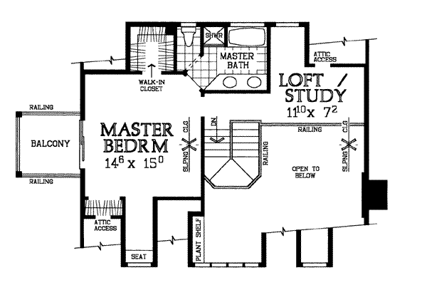 upper floor house blueprint