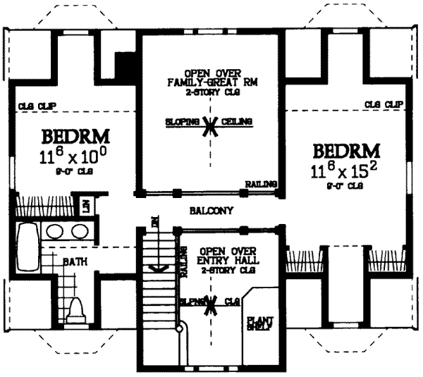 upper floor house blueprint
