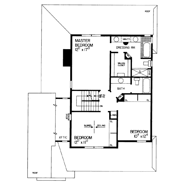 upper floor house blueprint
